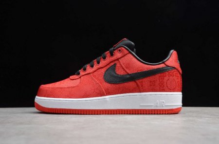 Men's | Nike Air Force 1 PRM x Clot Red Black White 358701-601 Running Shoes