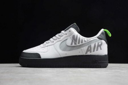 Women's | Nike Air Force 1 07 White Grey Black Fluorescent Green BQ4421-001 Running Shoes