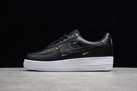 Women's | Nike Air Force 1 07 LX Black Gold White CT1990-001 Running Shoes