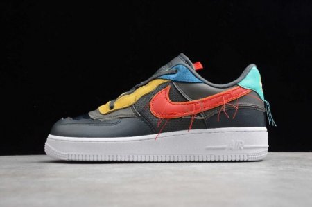 Women's | Nike Air Force 1 Low BHM Dark Smoke Grey Track Red CT5534-001 Running Shoes