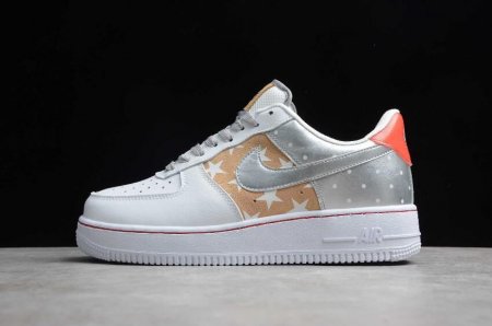 Men's | Nike Air Force 1 07 PRM 2 White Gold Silver CT3437-100 Running Shoes