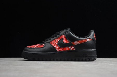 Women's | Nike Air Force 1 07 Para Noise Black Red BW9953-001 Running Shoes
