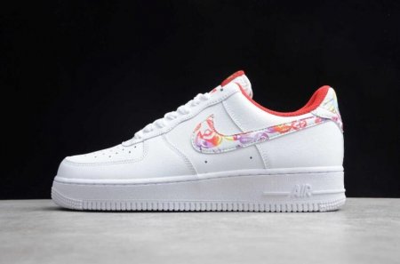 Women's | Nike Air Force 1 Low White Color Red CU2980-191 Running Shoes