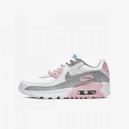Nike Shoes Air Max 90 LTR | Light Smoke Grey / White / Pink / Metallic Silver