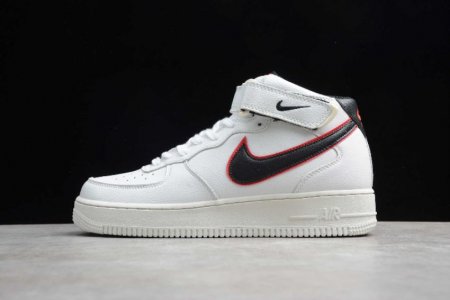 Women's | Nike Air Force 1 Mid 07 HH White Black Red CJ6106-101 Running Shoes