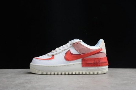 Women's | Nike Air Force 1 Shadow CI0919-108 Summit White University Red Outlet Running Shoes
