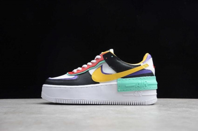 Women's | Nike Air Force 1 Shadow White Black Red CI0919-023 Running Shoes