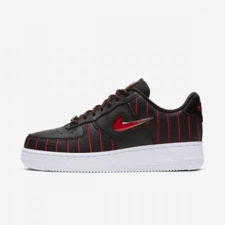 Nike Shoes Air Force 1 Jewel | Black / Black / White / University Red
