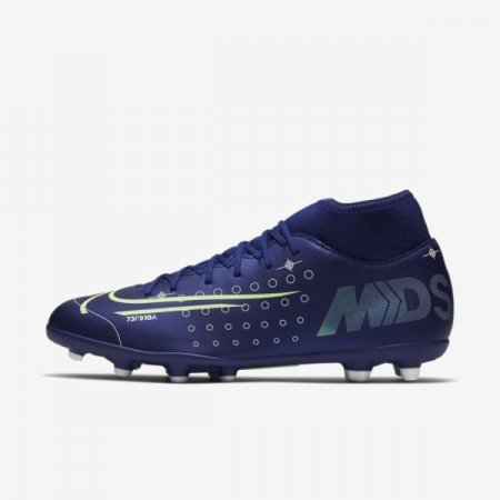 Nike Shoes Mercurial Superfly 7 Club MDS MG | Blue Void / White / Black / Barely Volt
