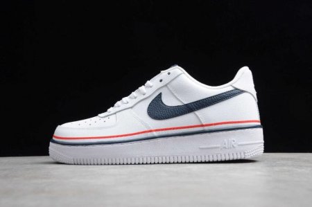Men's | Nike Air Force 1 Low White Blue CJ1377-100 Running Shoes