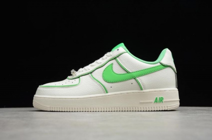 Women's | Nike Air Force 107 SU19 Beige Fluorescent Green UH8958-022 Running Shoes