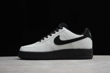 Women's | Nike Air Force 1 Low Silver Black 718152-006 Running Shoes