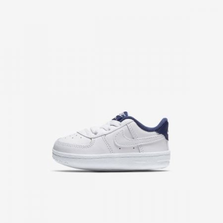 Nike Shoes Force 1 Cot | White / Deep Royal Blue / White