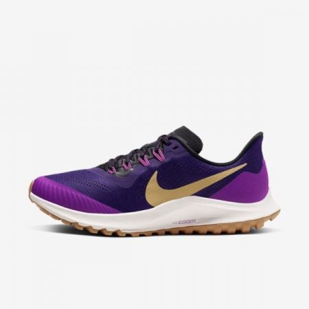 Nike Shoes Air Zoom Pegasus 36 Trail | Voltage Purple / Oil Grey / Hyper Violet / Celestial Gold