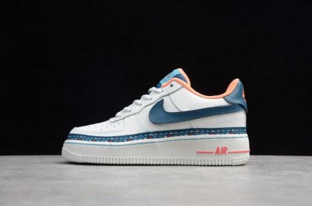 Men's | Nike Air Force 1 GS Summit White Blue Force CK9708-100 Running Shoes
