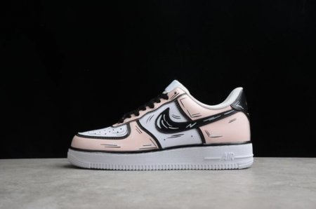 Men's | Nike Air Force 1 07 CW2288-213 Pink White Black Running Shoes