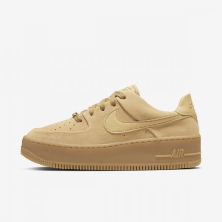 Nike Shoes Air Force 1 Sage Low | Club Gold / Gum Light Brown / Club Gold