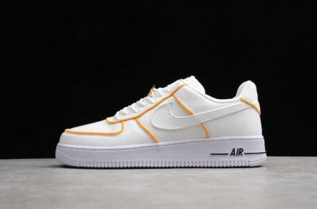 Men's | Nike Air Force 1 Upstep White Yellow JJ3031-878 Running Shoes