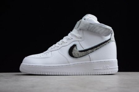 Men's | Nike Air Force 1 High 07 White Wolf Grey Pure Platinum 806403-105 Shoes Running Shoes