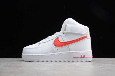 Women's | Nike Air Force 1 High 07 White Gym Red AT4141-107 Running Shoes