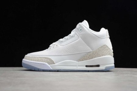 Men's | Air Jordan 3 Retro White Grey Basketball Shoes