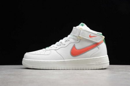 Women's | Nike Air Force 1 Mid 07 HH White Green Two Tone CJ6106-100 Running Shoes