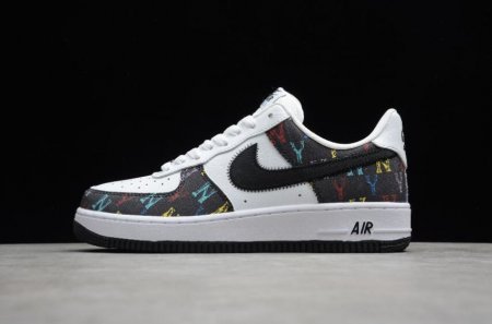 Women's | Nike Air Force 1 07 Black White Tick Five Colours 315122-444 Running Shoes
