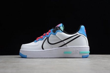 Men's | Nike Air Force 1 React White Sky Blue CD4366-003 Running Shoes