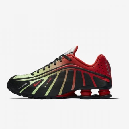Nike Shoes Shox R4 Neymar Jr. | Black / Metallic Silver / Lime Blast / Challenge Red