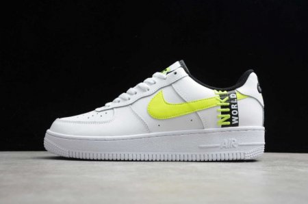 Women's | Nike Air Force 1 07 Worldwide White Green CK6924-101 Running Shoes