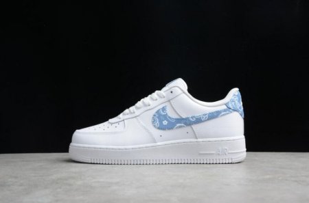 Women's | Nike Air Force 1 Low DH4406-100 White Light Blue Shoes Running Shoes