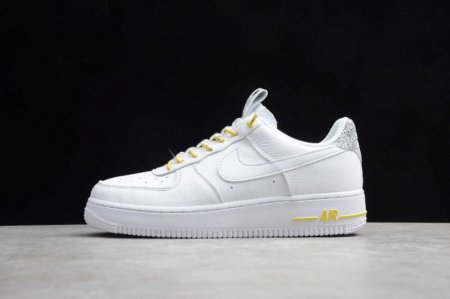 Women's | Nike Air Force 1 07 LX White Chrome Yellow 898889-104 Running Shoes