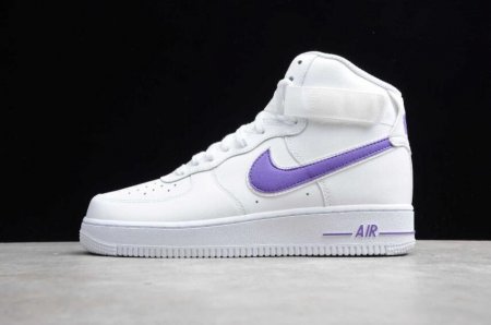 Women's | Nike Air Force 1 High 07 3 White Violet AT4141-103 Running Shoes