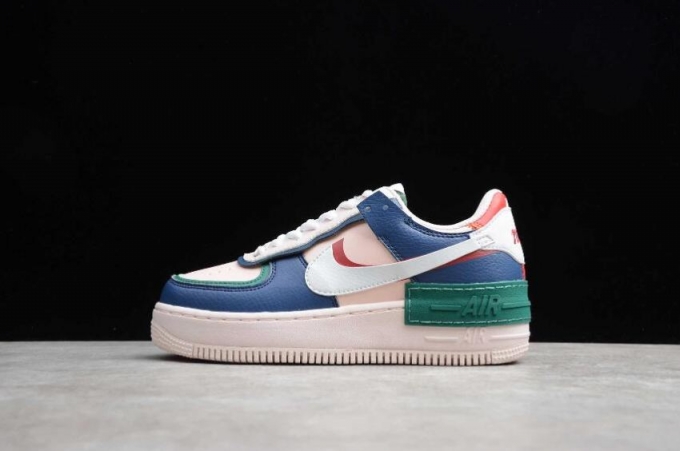 Men's | Nike Air Force 1 Shadow Mystic Navy White Echo Pink CI0919-400 Running Shoes