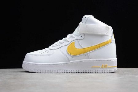 Men's | Nike Air Force 1 High 07 White Yellow AT4141-101 Running Shoes