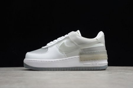 Men's | Nike Air Force 1 Shadow SE White Particle Grey Fog CK6561-100 Running Shoes