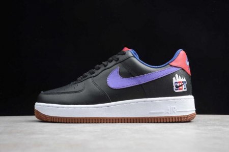 Women's | Nike Air Force 1 07 LE Black Psychic Purple CQ7506-084 Running Shoes