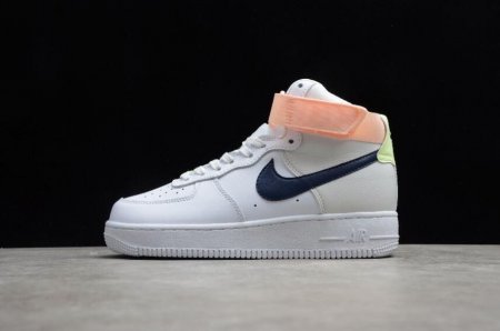 Men's | Nike Air Force 1 High White Midnight Navy Pink 334031-117 Running Shoes