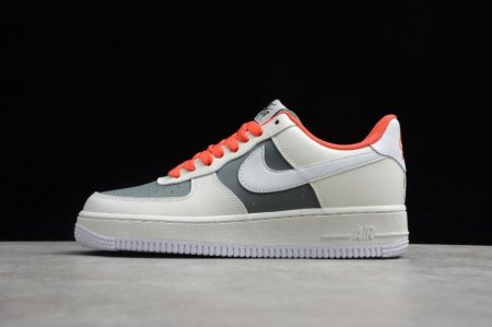 Men's | Nike Air Force 1 07 Beige Grey Orange CT3427-900 Running Shoes