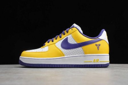 Men's | Nike Air Force 1 07 White Yellow Purple 314192-151 Running Shoes
