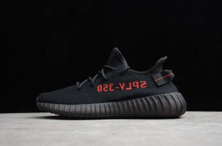 Men's | Adidas Yeezy Boost 350V2 Bred Black Red CP9652