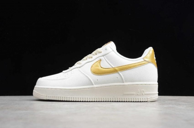 Women's | Nike Air Force 1 07 Beige Gold 315122-108 Running Shoes