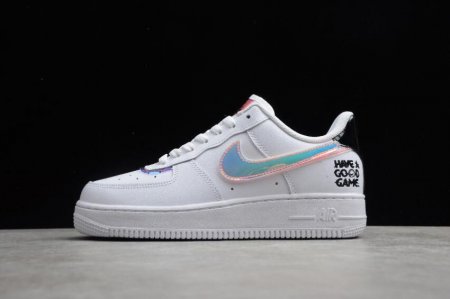 Men's | Nike Air Force 1 07 Good Game White Multicolor Black DC0710-191 Running Shoes