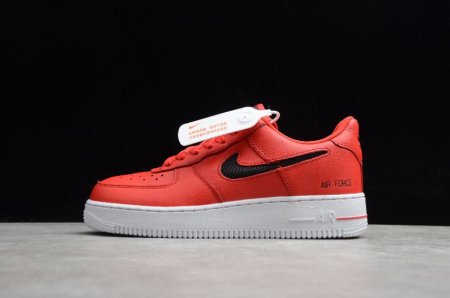 Women's | Nike Air Force 1 07 Clot Frgmt Red Black Hollowed Out CZ7377-600 Running Shoes