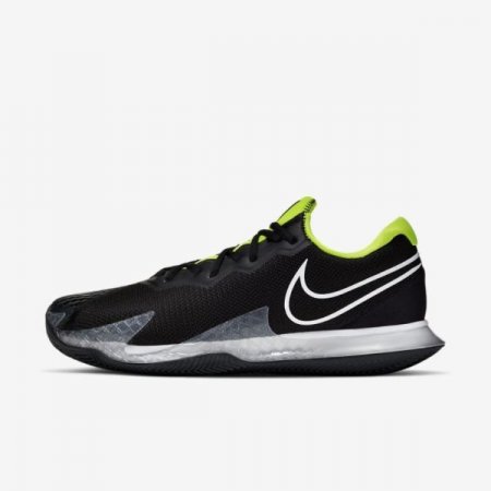 Nike Shoes Court Air Zoom Vapor Cage 4 | Black / Volt / Dark Smoke Grey / White