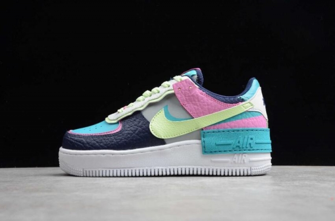 Women's | Nike Air Force 1 Shadow SE Light Smoke Grey Barely Volt CK3172-0012 Running Shoes