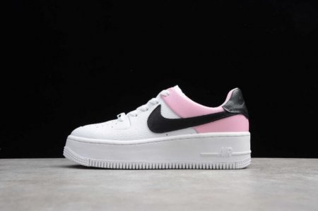 Women's | Nike Air Force 1 Sage Low White Black Pink AR5339-102 Running Shoes