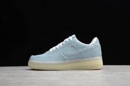 Women's | Nike Air Force 1 GS Blue Silver 718152-009 Running Shoes