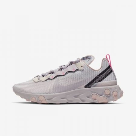 Nike Shoes React Element 55 | Vast Grey / Platinum Violet / Stone Mauve / Digital Pink