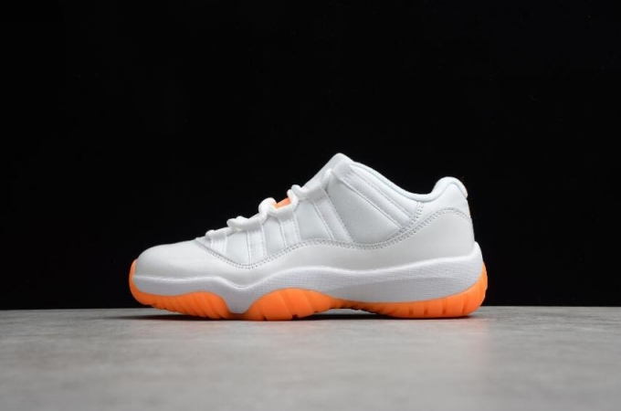 Women's | Air Jordan 11 Retro Low Bright Citrus White AH7860-139 Shoes Basketball Shoes